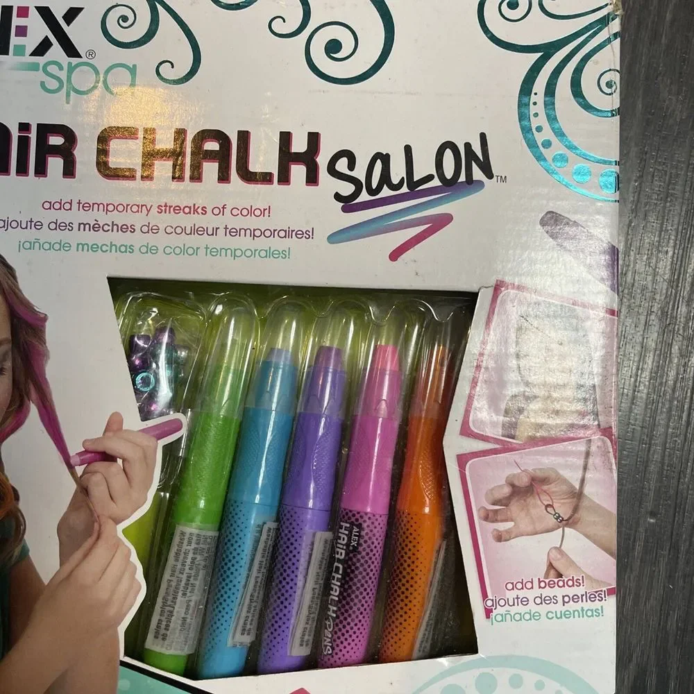 Hair Chalk Pens by ALEX Spa Make‎ Your Hair As Vibrant As You Are B-W